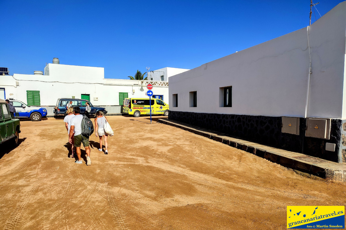 Caleta del Sebo, La Graciosa, Španielsko Caleta del Sebo, La Graciosa, Španielsko