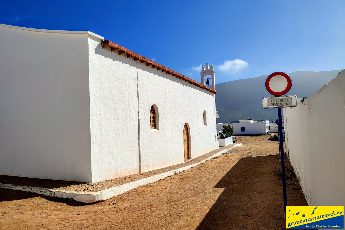Caleta del Sebo, La Graciosa, Španielsko Caleta del Sebo, La Graciosa, Španielsko